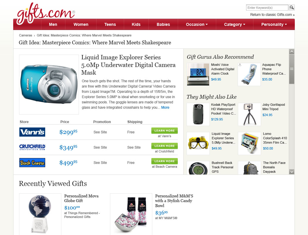 Product Detail Page
