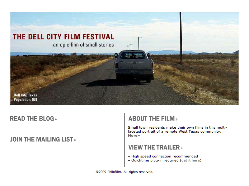 Dell City Film Festival Homepage